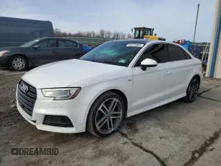 2018 Audi A3 Sedan Premium Plus with VIN WAUJ8GFFXJ1044842, listed as a Copart auction lot 44121005 with 101,629 mi miles and Salvage Title. Bid and sale history available at carsss.com. Image 1.