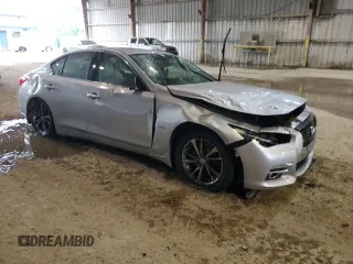 2017 Infiniti Q50 Signature Edition with VIN JN1EV7AP4HM738659, listed as a Copart auction lot 63896853 with 71,918 mi miles and Salvage title. Bid and sale history available at DreamBid. Image 4.