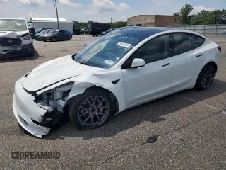 2023 Tesla Model 3 with VIN 5YJ3E1EA7PF490972, listed as a Copart auction lot 64950565 with 55,795 mi miles and Clean title. Bid and sale history available at DreamBid. Image 1.
