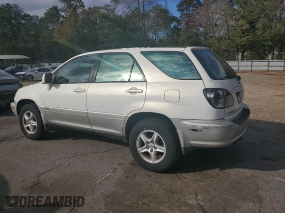 2001 Lexus RX 300 with VIN JTJGF10UX10093095, listed as a Copart auction lot 79844804 with 159,540 mi miles and Salvage Title. Bid and sale history available at carsss.com. Image 2.