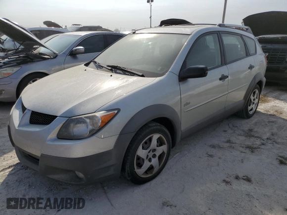 2003 Pontiac Vibe with VIN 5Y2SL628X3Z470056, listed as a Copart auction lot 76458874 with 0 mi miles and Clean Title. Bid and sale history available at carsss.com. Image 1.