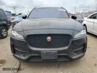 2017 Jaguar F-PACE 35t R-Sport with VIN SADCL2BV3HA083328, listed as a Copart auction lot 64398344 with 0 mi miles and Salvage Title. Bid and sale history available at carsss.com. Image 5.