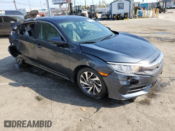 2016 Honda Civic EX with VIN 19XFC2F70GE214585, listed as a Copart auction lot 55607165 with 148,528 mi miles and Salvage Title. Bid and sale history available at DreamBid. Image 4.
