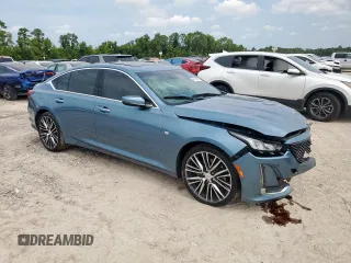 2023 Cadillac CT5 Premium Luxury with VIN 1G6DN5RW6P0131809, listed as a Copart auction lot 67114565 with 14,064 mi miles and Salvage title. Bid and sale history available at DreamBid. Image 4.