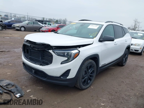 2021 GMC Terrain SLE with VIN 3GKALMEV9ML381769, listed as a IAAI auction lot 42011987 with 82,695 mi miles and . Bid and sale history available at carsss.com. Image 2.