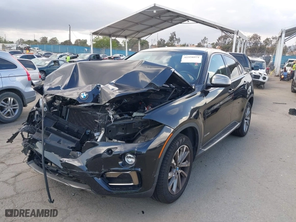 2016 BMW X6 xDrive35i with VIN 5UXKU2C50G0N83968, listed as a IAAI auction lot 41958971 with 70,738 mi miles. Bid and sale history available at carsss.com. Image 17.