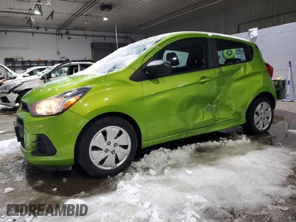 2016 Chevrolet Spark LS with VIN KL8CB6SA7GC576279, listed as a Copart auction lot 45019155 with 70,306 mi miles and Salvage Title. Bid and sale history available at carsss.com. Image 1.