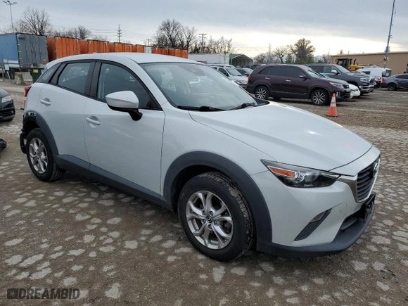 2018 Mazda CX-3 Sport with VIN JM1DKFB74J0318410, listed as a Copart auction lot 83656364 with 87,853 mi miles and Salvage Title. Bid and sale history available at carsss.com. Image 4.