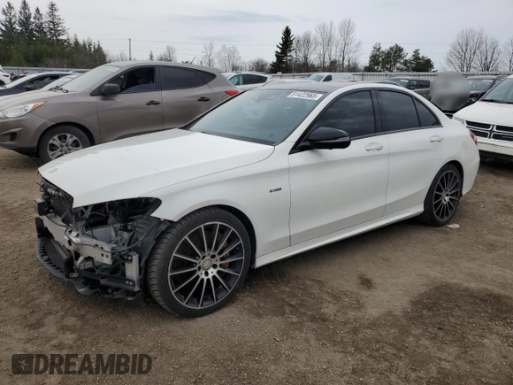 2016 Mercedes-Benz C 450 AMG with VIN 55SWF6EBXGU146728, listed as a Copart auction lot 51422965 with 170,712 mi miles and Salvage title. Bid and sale history available at DreamBid. Image 1.