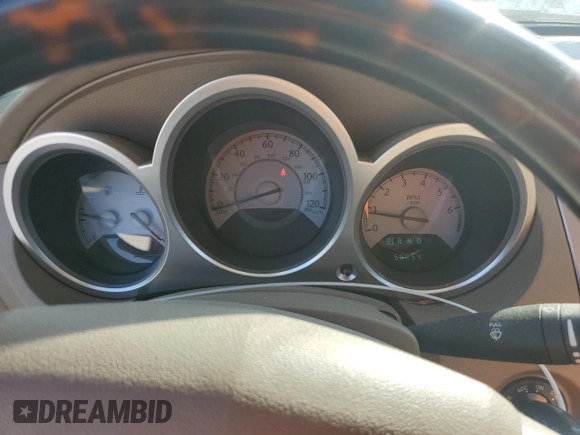 2008 Chrysler Sebring Limited with VIN 1C3LC65M58N104988, listed as a Copart auction lot 43526375 with 56,259 mi miles and Clean Title. Bid and sale history available at DreamBid. Image 9.