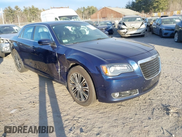 2014 Chrysler 300 with VIN 2C3CCAGGXEH183881, listed as a IAAI auction lot 41186958 with 110,796 mi miles. Bid and sale history available at carsss.com. Image 1.