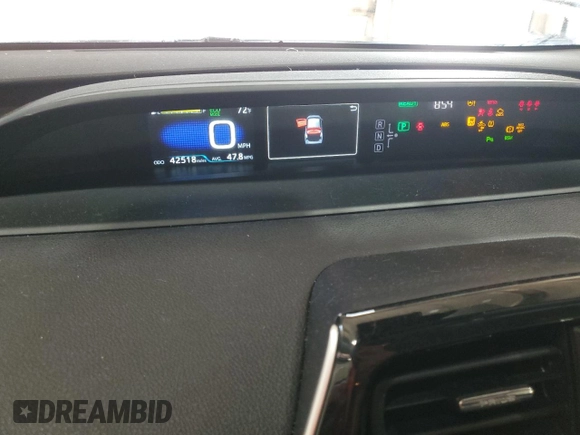 2020 Toyota Prius LE with VIN JTDL9RFU2L3013546, listed as a Copart auction lot 58973725 with 42,518 mi miles and Salvage title. Bid and sale history available at DreamBid. Image 9.