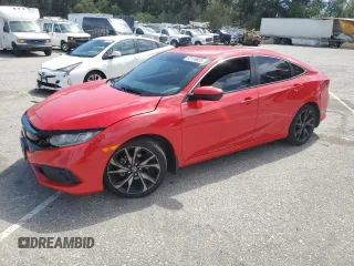 2019 Honda Civic Sport with VIN 2HGFC2F80KH508589, listed as a Copart auction lot 52116825 with Not provided miles and Salvage title. Bid and sale history available at DreamBid. Image 1.