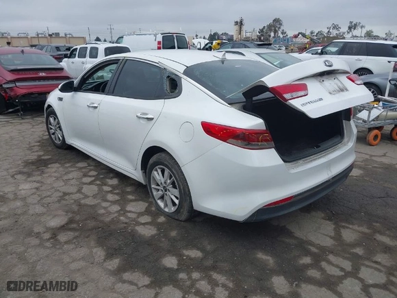 2017 Kia Optima LX with VIN KNAGT4L37H5160410, listed as a IAAI auction lot 41906061 with 88,243 mi miles. Bid and sale history available at carsss.com. Image 3.