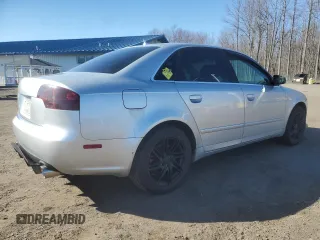 2007 Audi A4 2.0T with VIN WAUAF78E57A017762, listed as a Copart auction lot 50234585 with 159,666 mi miles and Salvage Title. Bid and sale history available at carsss.com. Image 3.