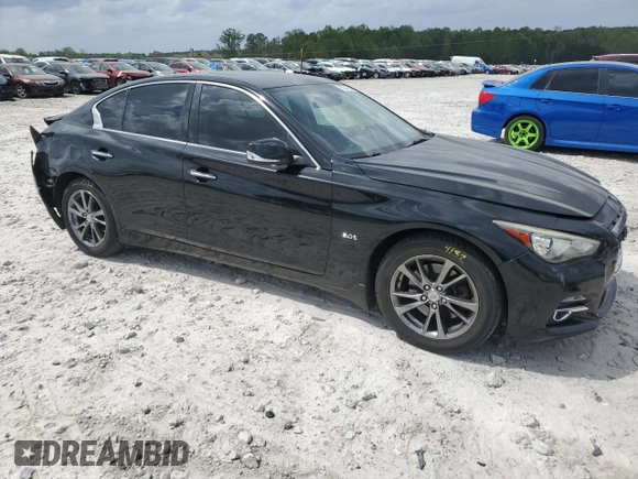 2017 Infiniti Q50 3.0t Signature Edition with VIN JN1EV7AR9HM837981, listed as a Copart auction lot 52042305 with 92,376 mi miles and Salvage Title. Bid and sale history available at carsss.com. Image 4.