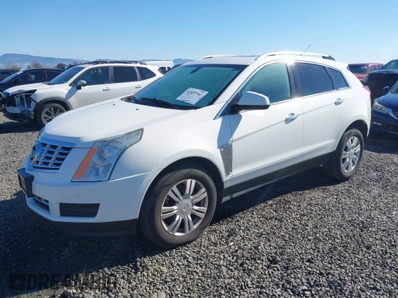 2015 Cadillac SRX Luxury Collection with VIN 3GYFNBE35FS574079, listed as a IAAI auction lot 41687762 with Not Provided miles and . Bid and sale history available at carsss.com. Image 2.
