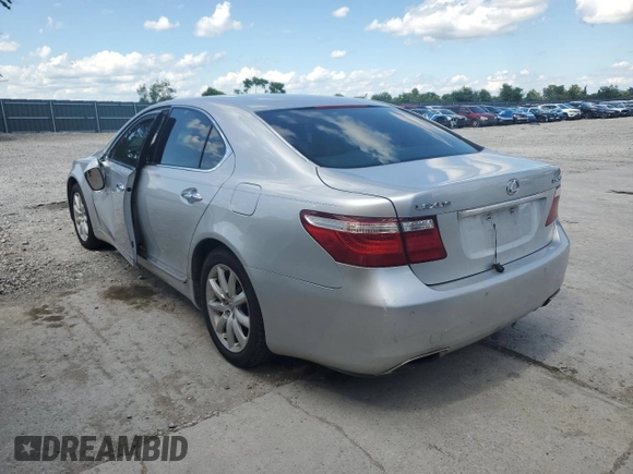 2008 Lexus LS 460 with VIN JTHBL46F285067604, listed as a Copart auction lot 61845475 with 159,870 mi miles and Salvage title. Bid and sale history available at DreamBid. Image 2.