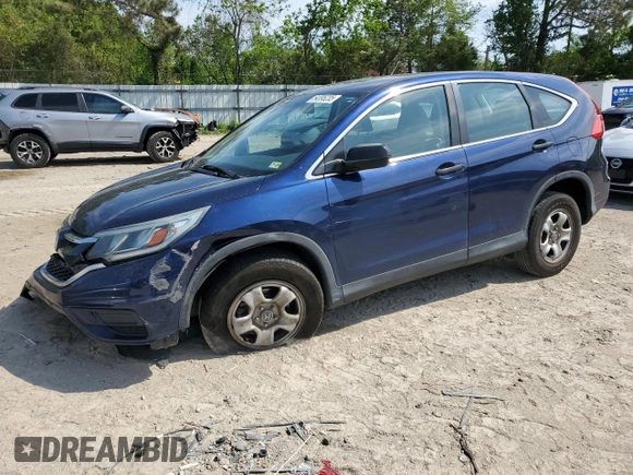 2015 Honda CR-V LX with VIN 2HKRM4H3XFH630489, listed as a Copart auction lot 54095235 with 111,231 mi miles and Salvage Title. Bid and sale history available at DreamBid. Image 1.
