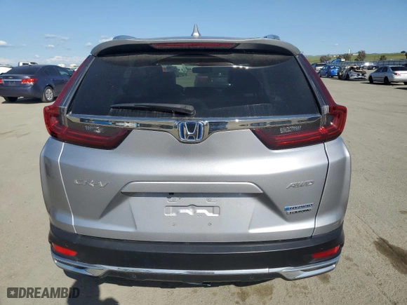 2020 Honda CR-V Hybrid Touring with VIN 7FART6H95LE014717, listed as a Copart auction lot 51781325 with 9,564 mi miles and Salvage Title. Bid and sale history available at carsss.com. Image 6.