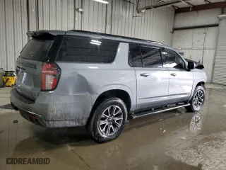 2022 Chevrolet Suburban Z71 with VIN 1GNSKDKD3NR148101, listed as a Copart auction lot 44913775 with 0 mi miles and Salvage Title. Bid and sale history available at carsss.com. Image 3.