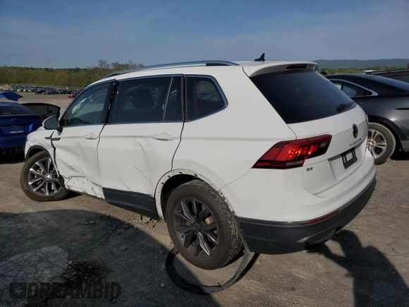 2022 Volkswagen Tiguan SE with VIN 3VV2B7AX4NM089729, listed as a Copart auction lot 55152505 with 49,135 mi miles and Salvage title. Bid and sale history available at DreamBid. Image 2.