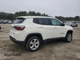 2020 Jeep Compass Latitude with VIN 3C4NJDBB0LT125967, listed as a Copart auction lot 49614375 with 52,845 mi miles and Salvage Title. Bid and sale history available at carsss.com. Image 3.