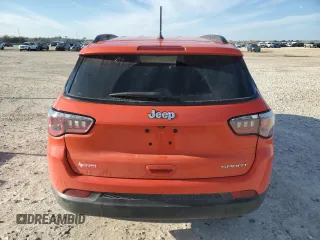2017 Jeep Compass Sport with VIN 3C4NJCAB3HT690720, listed as a Copart auction lot 88251275 with 84,292 mi miles and Salvage Title. Bid and sale history available at carsss.com. Image 6.