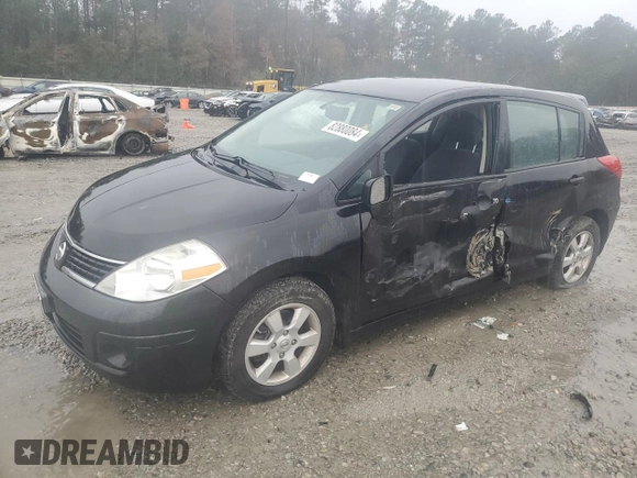 2009 Nissan Versa 1.8 SL with VIN 3N1BC13EX9L496828, listed as a Copart auction lot 82880084 with 0 mi miles and Salvage Title. Bid and sale history available at carsss.com. Image 1.
