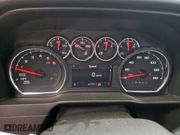 2021 Chevrolet Silverado 1500 LT Trail Boss with VIN 3GCPYFEDXMG373702, listed as a Copart auction lot 50700685 with 47,272 mi miles and Salvage Title. Bid and sale history available at DreamBid. Image 9.