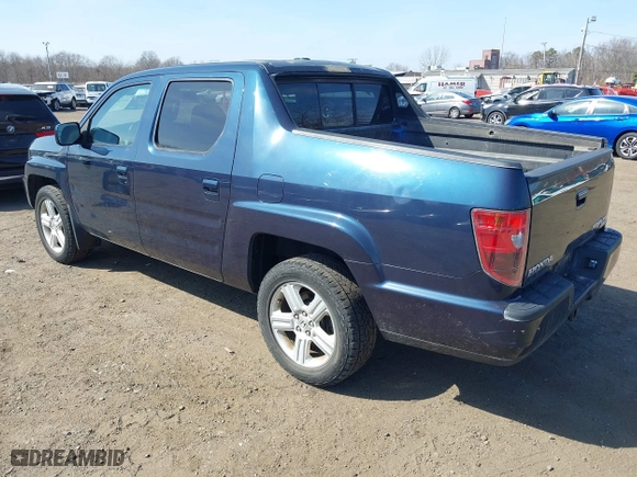 2011 Honda Ridgeline RTL with VIN 5FPYK1F51BB011686, listed as a IAAI auction lot 41790303 with 110,648 mi miles. Bid and sale history available at carsss.com. Image 3.