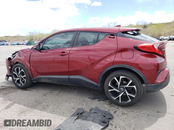 2018 Toyota C-HR XLE with VIN NMTKHMBX1JR014764, listed as a Copart auction lot 54930805 with 103,610 mi miles and Salvage title. Bid and sale history available at DreamBid. Image 2.