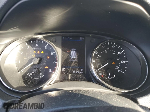 2018 Nissan Rogue S with VIN KNMAT2MT6JP534897, listed as a Copart auction lot 44420145 with 72,368 mi miles and Salvage Title. Bid and sale history available at carsss.com. Image 9.