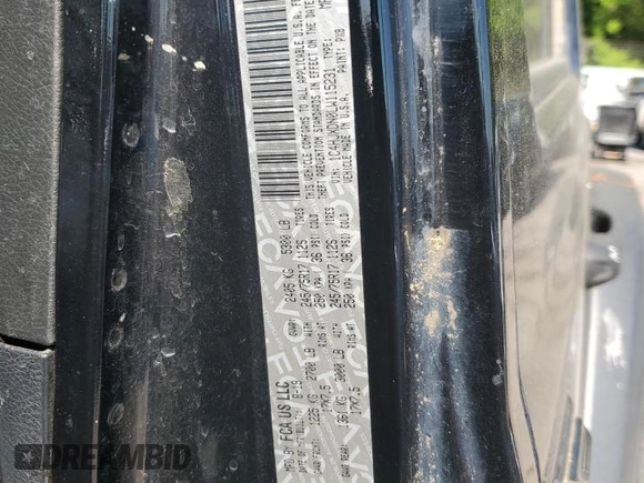 2020 Jeep Wrangler Unlimited Sport S with VIN 1C4HJXDN0LW115231, listed as a Copart auction lot 53436115 with 64,307 mi miles and Salvage title. Bid and sale history available at DreamBid. Image 12.