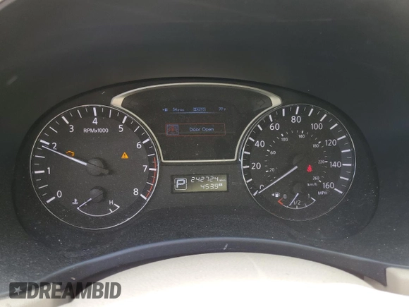 2013 Nissan Pathfinder SL with VIN 5N1AR2MM5DC684028, listed as a Copart auction lot 55998085 with 242,724 mi miles and Salvage title. Bid and sale history available at DreamBid. Image 9.