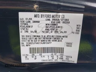 2005 Ford Explorer Eddie Bauer z VIN 1FMZU74K15UB12477, wystawiony jako IAAI lot #42779084 z przebiegiem 229 127 mil mil oraz . Historia ofert i sprzedaży dostępna na DreamBid. Obrazek 9.
