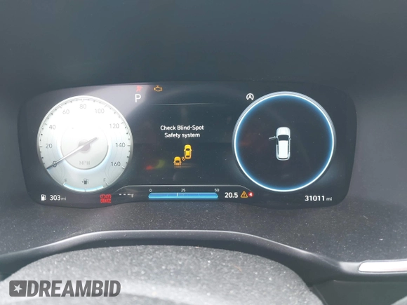 2023 Hyundai Santa Fe Limited with VIN 5NMS4DAL0PH497767, listed as a IAAI auction lot 41578381 with 31,011 mi miles and . Bid and sale history available at DreamBid. Image 7.