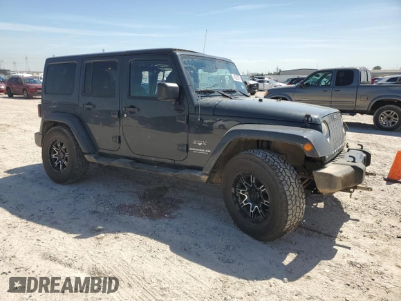 2017 Jeep Wrangler Unlimited 75th Anniversary with VIN 1C4HJWEGXHL546436, listed as a Copart auction lot 48229875 with 107,222 mi miles and Salvage title. Bid and sale history available at DreamBid. Image 4.