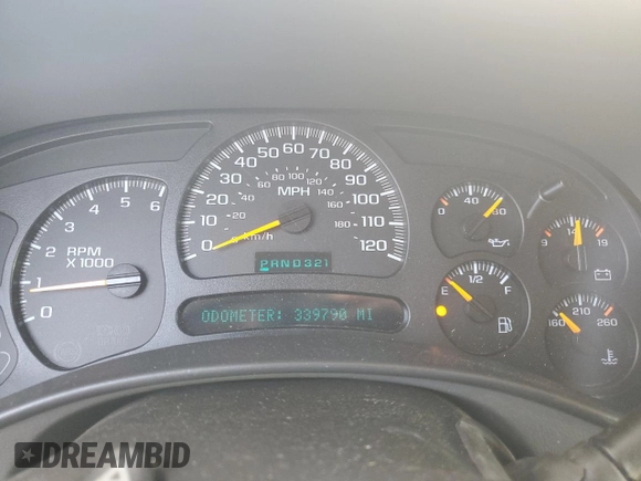 2005 Chevrolet Suburban LS with VIN 3GNFK16ZX5G170571, listed as a Copart auction lot 73500934 with 339,790 mi miles and Salvage Title. Bid and sale history available at carsss.com. Image 9.
