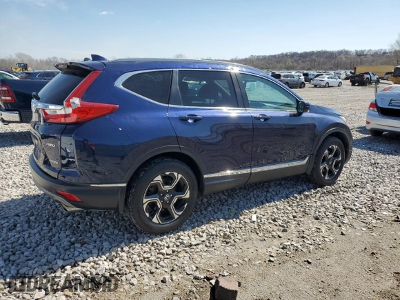 2019 Honda CR-V Touring with VIN 2HKRW2H9XKH607064, listed as a Copart auction lot 50198155 with 56,802 mi miles and Salvage Title. Bid and sale history available at carsss.com. Image 3.