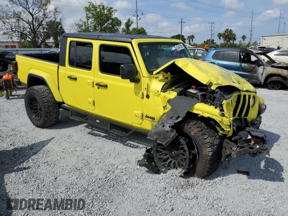 2023 Jeep Gladiator Sport S with VIN 1C6HJTAG3PL572662, listed as a Copart auction lot 53447045 with Not provided miles and Non repairable. Bid and sale history available at DreamBid. Image 4.