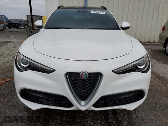 2019 Alfa Romeo Stelvio Ti with VIN ZASPAKBN2K7C58702, listed as a Copart auction lot 47459585 with 49,393 mi miles and Salvage title. Bid and sale history available at DreamBid. Image 5.