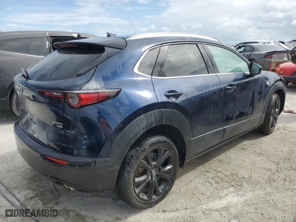 2021 Mazda CX-30 Turbo Premium Plus Package with VIN 3MVDMBEY8MM237255, listed as a Copart auction lot 74612754 with 0 mi miles and Non Repairable. Bid and sale history available at carsss.com. Image 3.