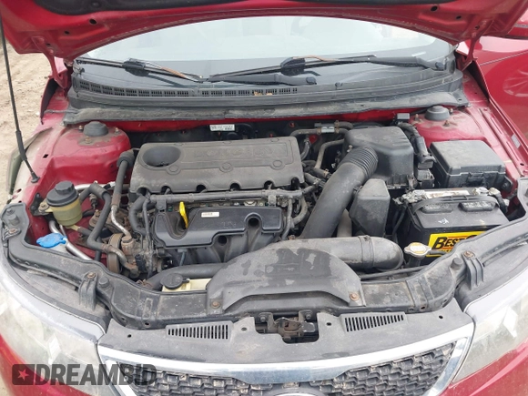 2011 Kia Forte EX with VIN KNAFU4A25B5462577, listed as a IAAI auction lot 41847917 with 136,349 mi miles. Bid and sale history available at carsss.com. Image 10.