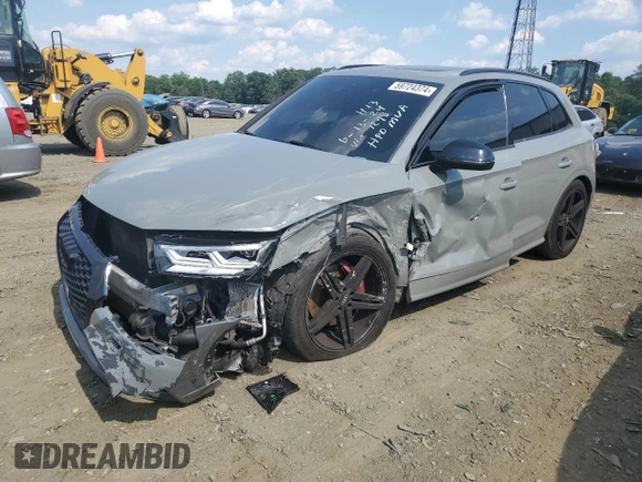 2019 Audi SQ5 Prestige with VIN WA1C4AFY5K2061298, listed as a Copart auction lot 59724374 with 65,712 mi miles and Salvage Title. Bid and sale history available at DreamBid. Image 1.