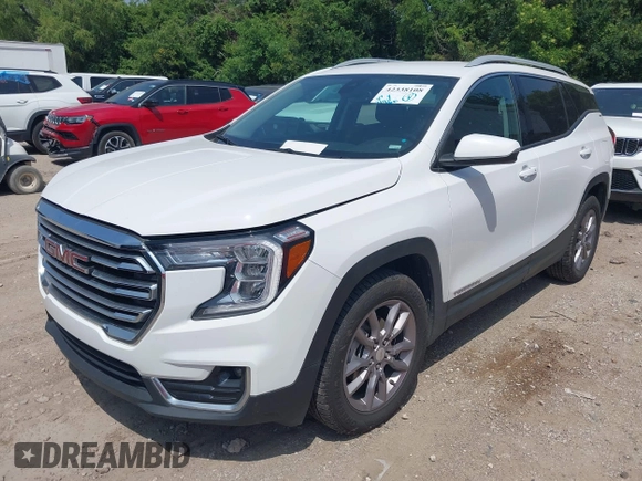 2023 GMC Terrain SLT z VIN 3GKALPEG4PL194415, wystawiony jako IAAI lot #42338108 z przebiegiem 51 966 mil mil oraz . Historia ofert i sprzedaży dostępna na DreamBid. Obrazek 2.