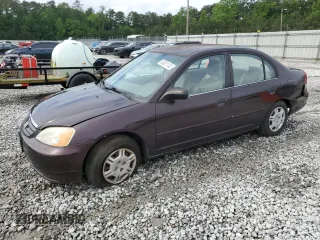 2001 Honda Civic LX z VIN 2HGES16541H532343, wystawiony jako Copart lot #55951145 z przebiegiem 128 134 mil mil oraz Szkoda całkowita • Salvage title. Historia ofert i sprzedaży dostępna na DreamBid. Obrazek 1.