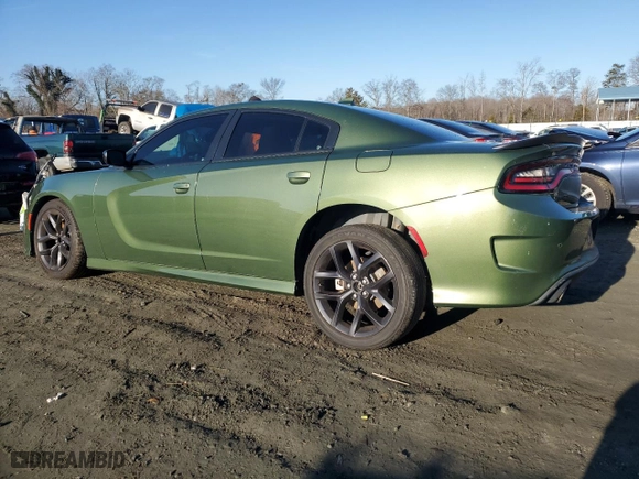 2021 Dodge Charger GT with VIN 2C3CDXHG9MH673144, listed as a Copart auction lot 42183895 with NaN miles and Salvage Title. Bid and sale history available at carsss.com. Image 2.