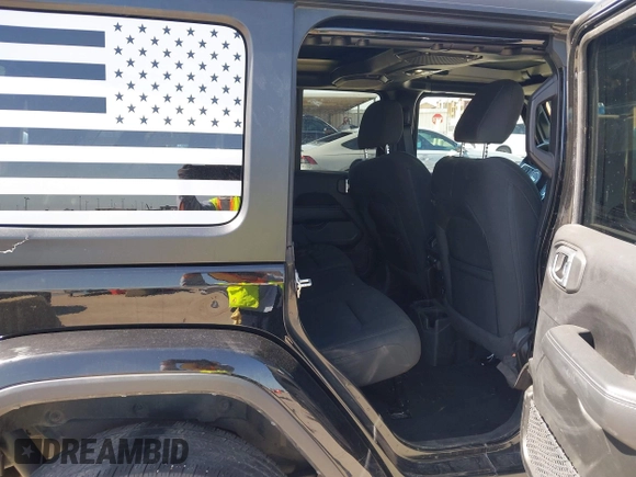 2023 Jeep Wrangler Sahara with VIN 1C4HJXEN5PW508257, listed as a IAAI auction lot 42007569 with 34,990 mi miles and . Bid and sale history available at DreamBid. Image 8.
