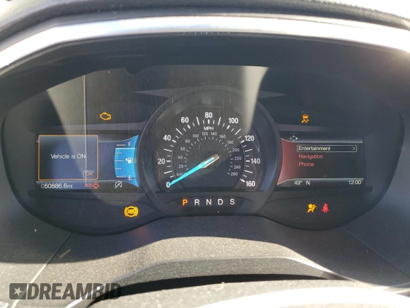 2019 Ford Edge Titanium with VIN 2FMPK4K97KBB81624, listed as a Copart auction lot 46874745 with 50,886 mi miles and Salvage Title. Bid and sale history available at carsss.com. Image 9.